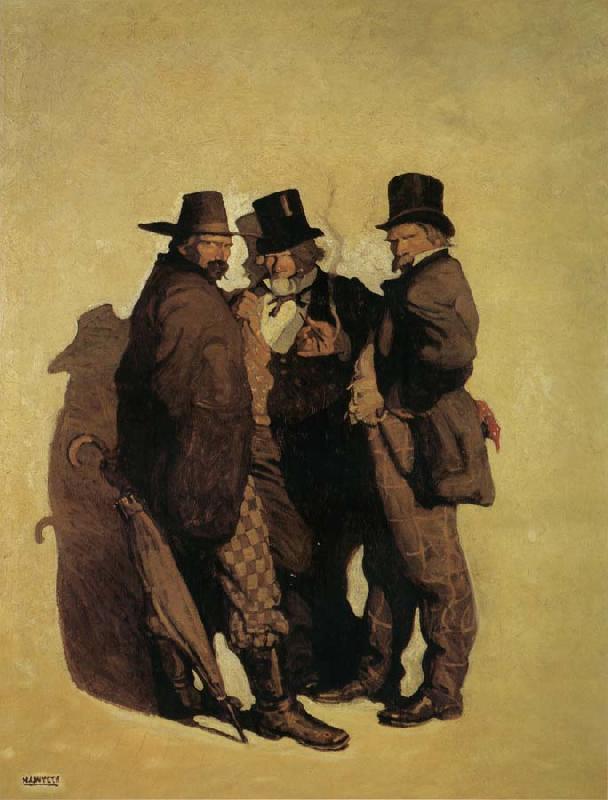 NC Wyeth The Carpetbaggers oil painting image